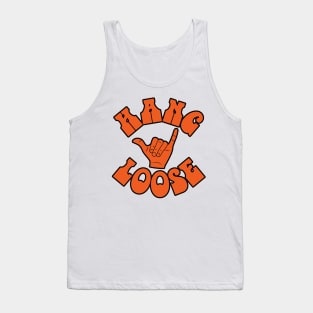 Hang Loose ))(( Shaka Surfing Sign Hawaii Design Tank Top